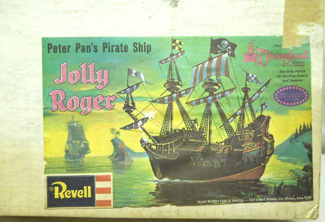 Revell 1/72 Walt Disney Peter Pan's Pirate Ship Jolly Roger Disneyland - Young Model Builders Club Issue (YMBC), H377 plastic model kit